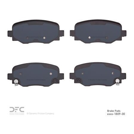 Dynamic Friction Co DFC 3000 Ceramic Brake Pads - Dynamic Friction Company 1310-1809-00 1310-1809-00
